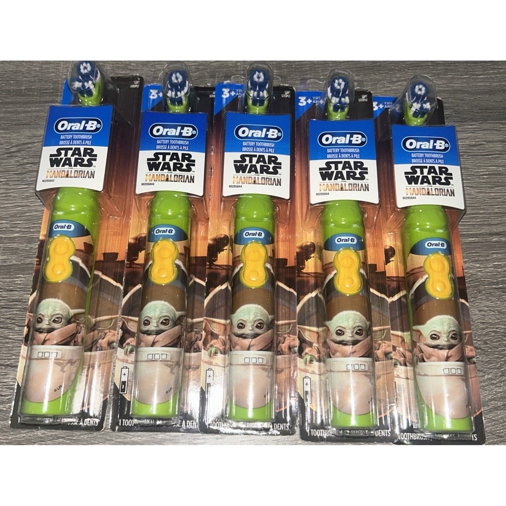 Oral B Mandalorian Toothbrushes Battery Operated NEW Sealed(5Pk) C